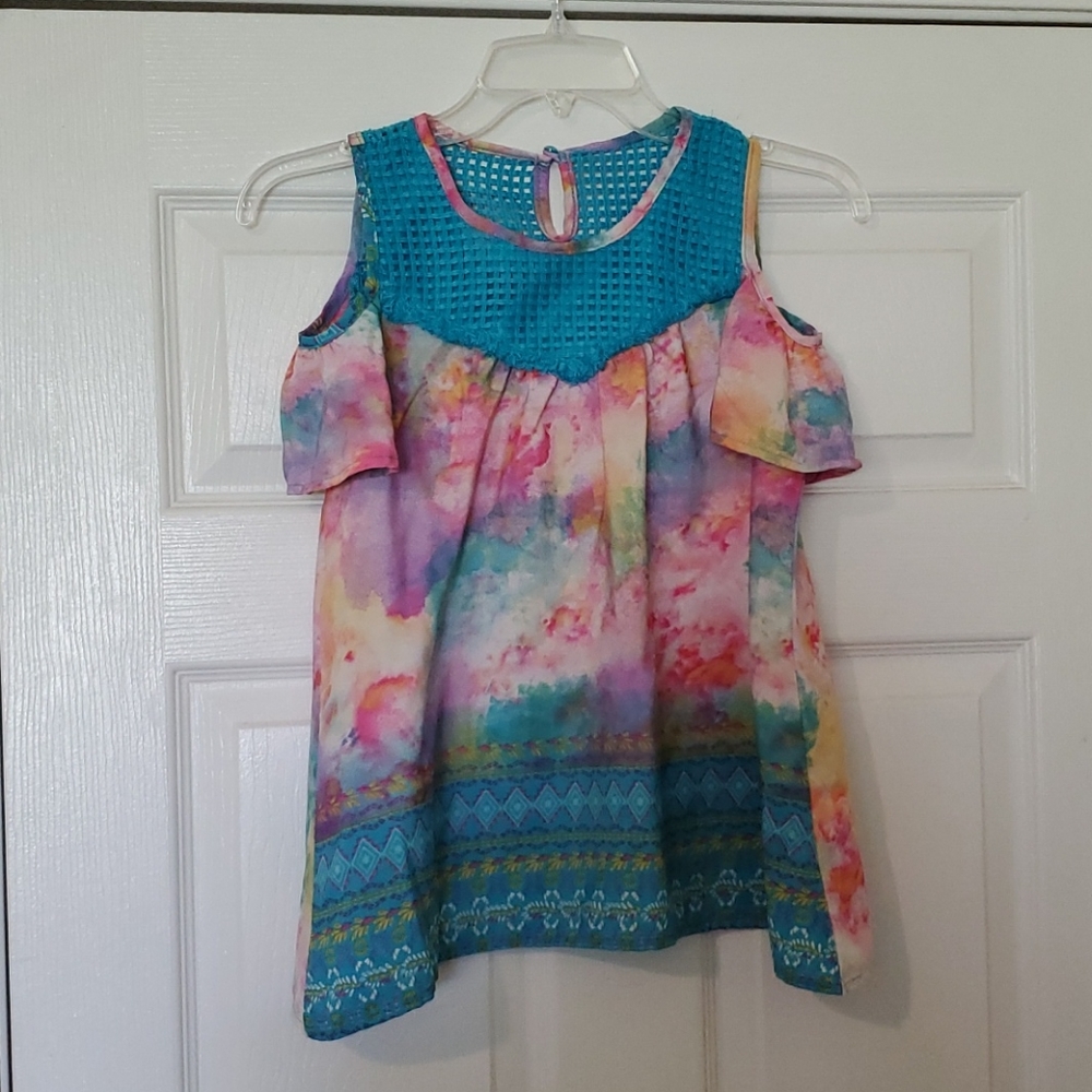 Belle du Jour Boho Cold Shoulder Top - Large